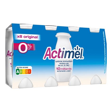Actimel × stay strong brothers. Livraison à domicile Actimel Nature 0% de M.G, 8x100g