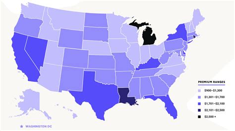 Car Insurance Rates By State State Rates Insurance Car Premium