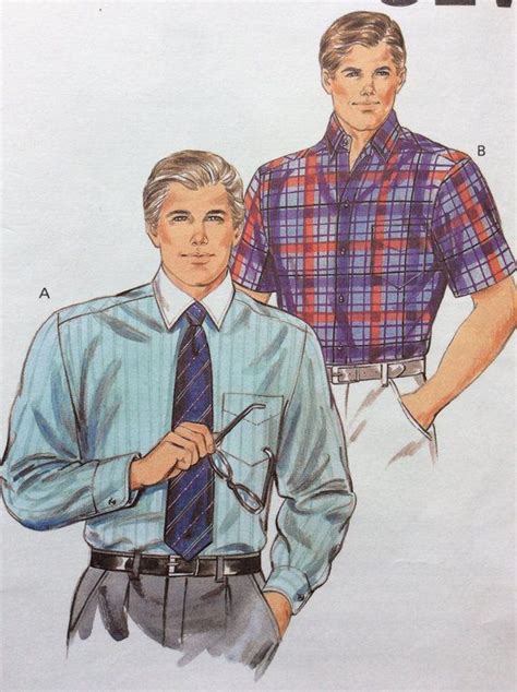 You can also order suits based on height and. Men's Dress Shirt Pattern King Size Kwik Sew 1510 Chest 50 ...