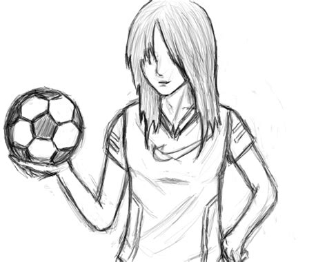 Soccer Girl Drawing At Getdrawings Free Download