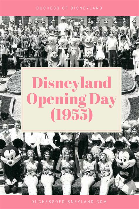 Opening Day Disneyland 1955 Duchess Of Disneyland Disneyland