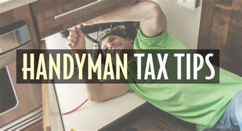 5 Top Tax Deductions For A Handyman Or Odd Job Income