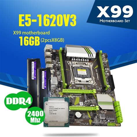 Atermiter X99 D4 Motherboard Set With Xeon E5 1620 V3 Lga2011 3 Cpu
