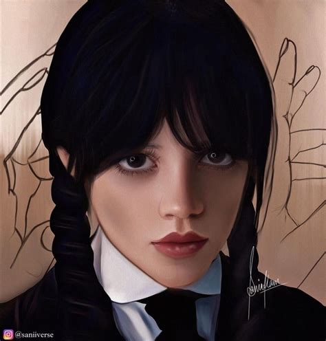 I Drew Wednesday Addams 🖤🖤 Instagram Artist Wednesday Addams Artwork
