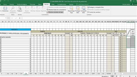 Programa En Excel De Calificacion Seguimiento Y Boletines De