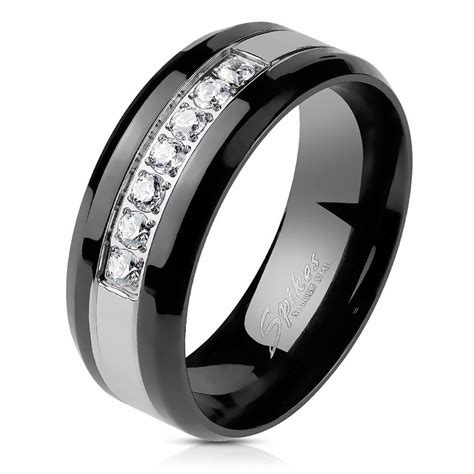 his-hers-couples-ring-set-womens-black-pear-cz-wedding-ring-mens-7-czs