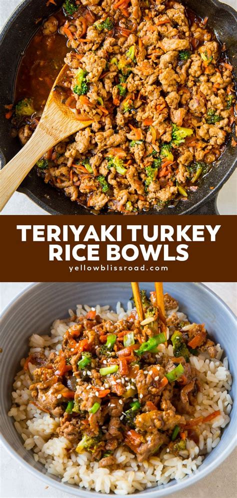 Healthy Ground Turkey Teriyaki Rice Bowl Recipe In Healthy