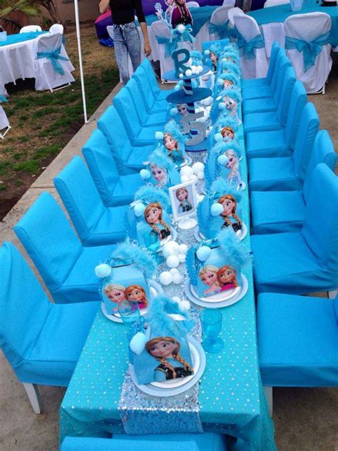 Fill two buckets with ice cubes and set them on one side of the party space. Disney Frozen Birthday Party Ideas | Photo 12 of 27 ...