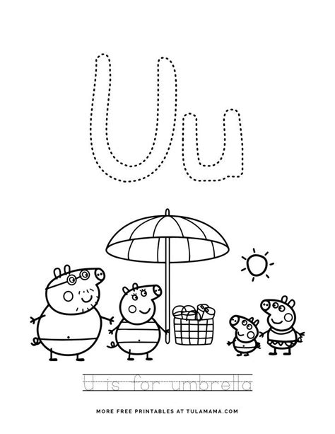 Free And Cute Peppa Pig Alphabet Tracing Sheet Printables In 2021