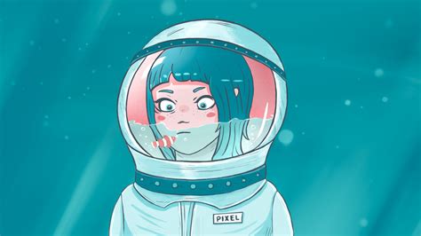 Anime Space Suit Girl