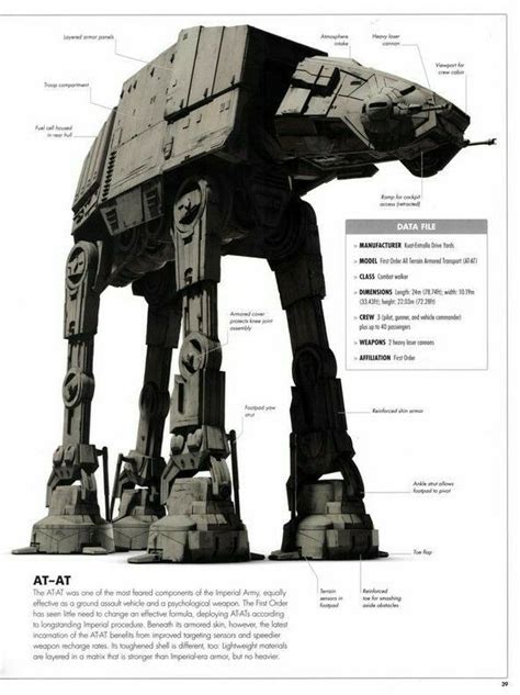 At At First Order All Terrain Armored Transport Walker Star Wars