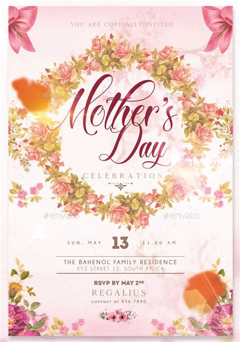 Free Mothers Day Invitation Templates