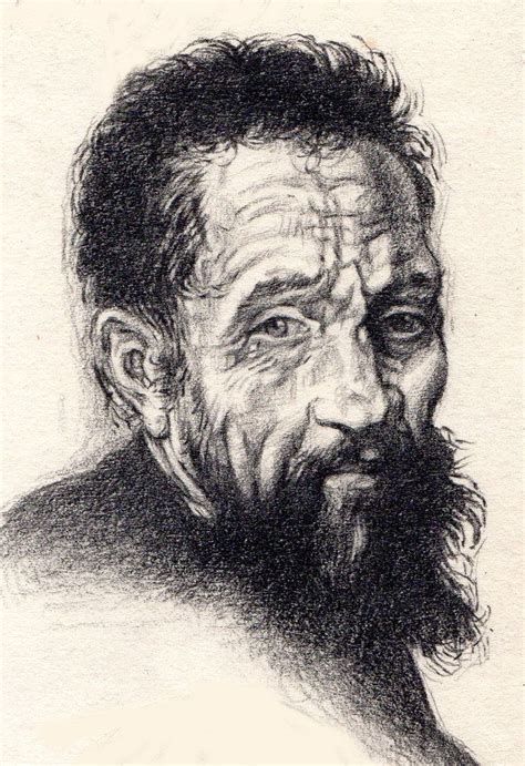 After Michelangelo Portrait Portrait Michelangelo Michelangelo