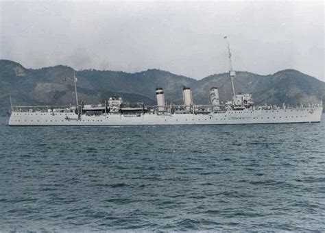[1312x943] bahia class cruiser rio grande do sul anchored at an unknown port during the
