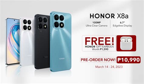 Honor X8a Most Affordable 100mp Ultra Clear Camera Launched At Php 10990 Only