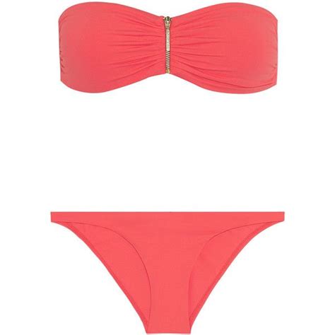 Melissa Odabash Sumatra Zipped Bandeau Bikini Bikinis Bandeau