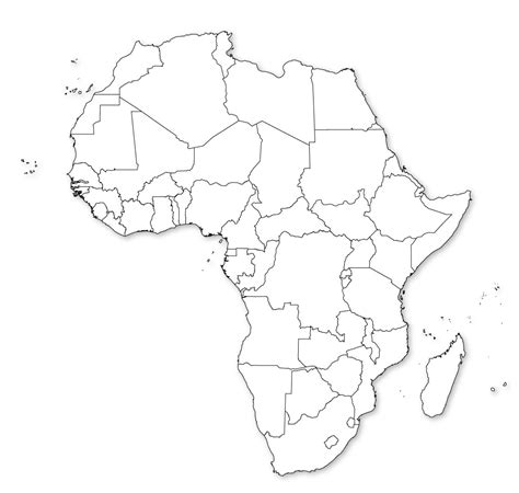 cement Pryč turistika africa political map blank Výrobní právník Pohltit