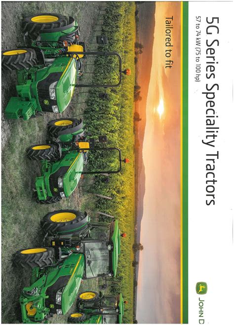 John Deere 5g Series Speciality Tractors Brochure