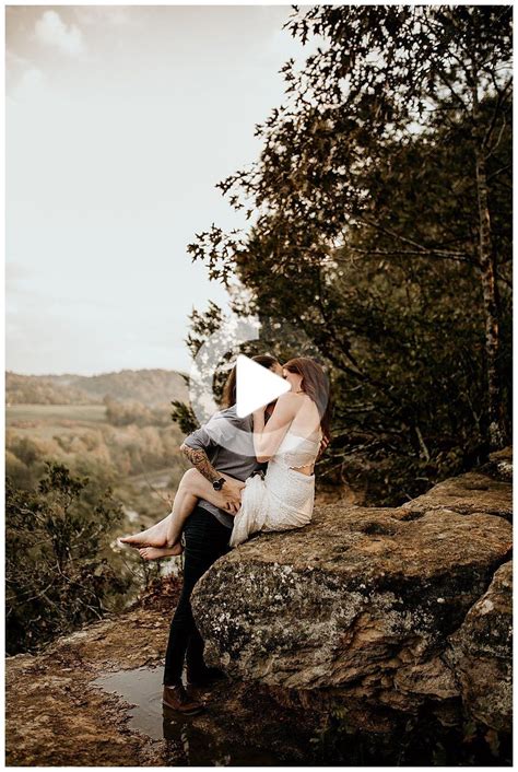 kissing on cliffs and waterfall frolics in this epic engagement shoot engagement shoots