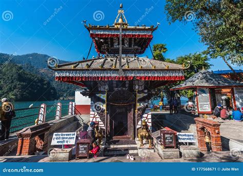 Pokhara Nepal 11 January 2020varahi Templemost Famous Hindu Temple