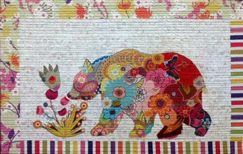 Paisley Bear Collage Quilt Pattern By Laura Heine Bear Quilts Animal