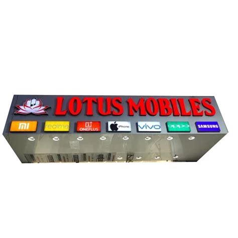 Led Rectangle 3d Shop Acrylic Glow Sign Board For Promotional At Rs