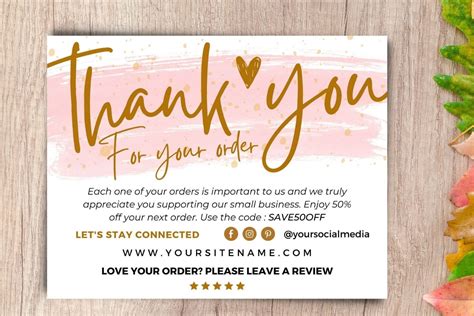 Thank You Card For Small Business 4 Graphic By Indotemplates · Creative