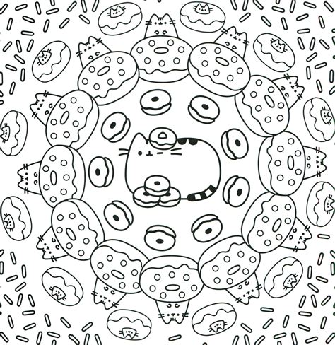 Here is a coloring page of a unicorn with wings. Pusheen Coloring Book Pusheen Pusheen the Cat | Unicorn ...