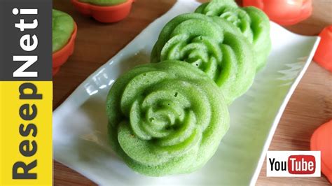 Bolu Pandan Kukus 2 Telur Tanpa Mixer - YouTube