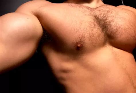 Shirtless Male Hunk Muscular Hairy Pecs Chest Body Beefcake Photo X E Eur Picclick It