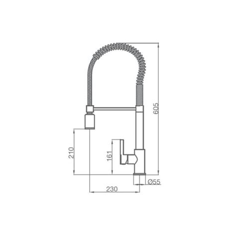 La grifería se inclina completamente evitando así que obstaculice la ventana. Grifo Cocina Industrial LED Eternal Grober Grifería.