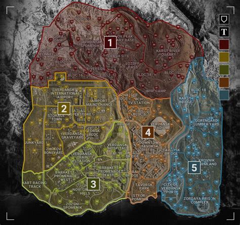 Mapa De Call Of Duty Warzone Mapa De Verdansk Explicado Mapa Call