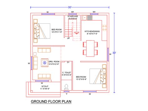 30x30 House Plan30x30 House Plans India Indian Floor Plans