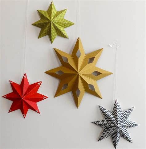 Diy Star Diy Paper Star Decorations With Images Paper Stars Star