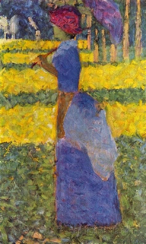 Download image woman with umbrella painting pc, android, iphone and. Woman with Umbrella - George Seurat Paintings