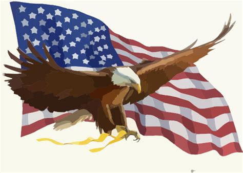 Eagle vector clip art eps ai. Eagle And Flag Clip Art at Clker.com - vector clip art ...
