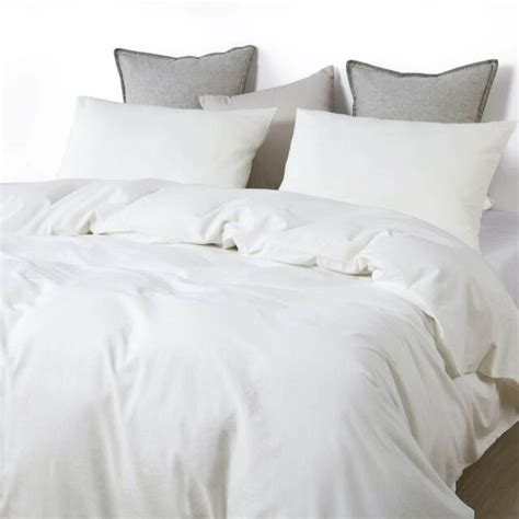 Plain White Doona Duvet Quilt Cover Twinqueen Comforter Set Boho