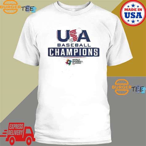 Usa Baseball 2023 World Baseball Classic Champions Shirt Poseidontee