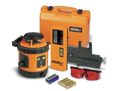 Johnson Level And Tool 40 6516 Self Leveling Rotary Laser W Detector