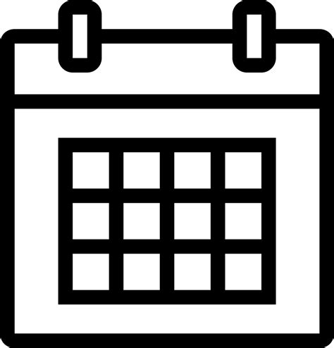 Calendar Icon White Png Calendar 11 Icon Png Clipart Full Size