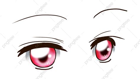 Manga Eyes Png Transparent Eyes Anime Red Manga Eye Style Kawaii Eye