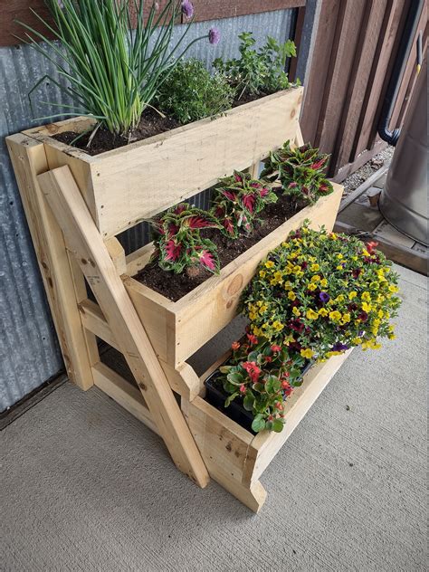 Tier Planter Box Step By Step Building Plans Etsy Uk