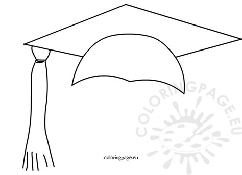 Graduation Hat Images Coloring Page