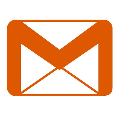 Icône Gmail Logo Png Orange