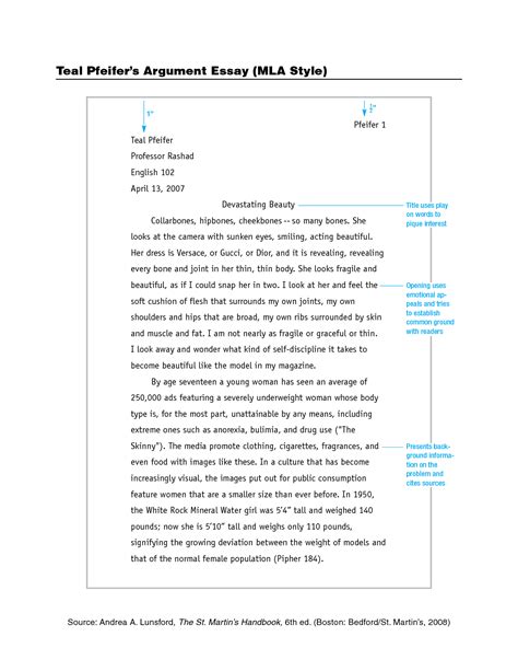 Mla Style Outline Format How To Write An Outline