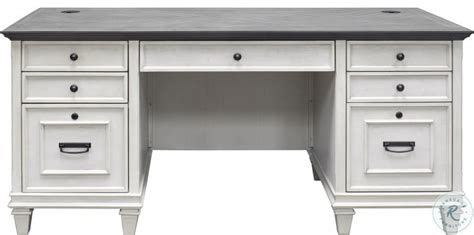 Great product selection, service & prices. Hartford White Double Pedestal Desk from Martin Furniture ...