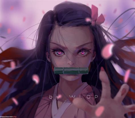 Kamado Nezuko Kimetsu No Yaiba Drawn By Wlop Danbooru