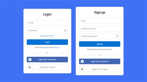 Login And Signup Form In Html Css Javascript With Source Code