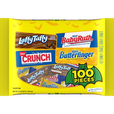 Nestle Assorted Chocolate And Sugar Candy Bars 100 Ct