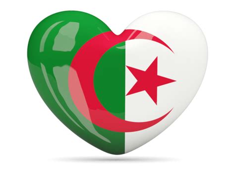 Algeria flag stock vectors, clipart and illustrations. Heart icon. Illustration of flag of Algeria